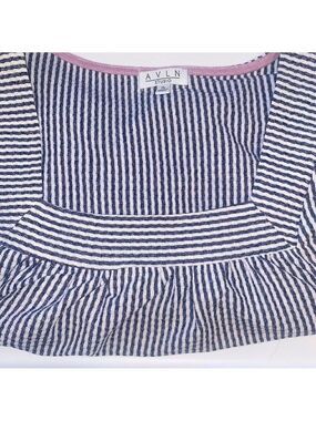 Navy and white Blouse